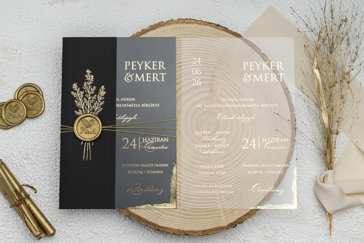 Erdem Davetiye Ümraniye Düğün Davetiyesi – Model 9278
