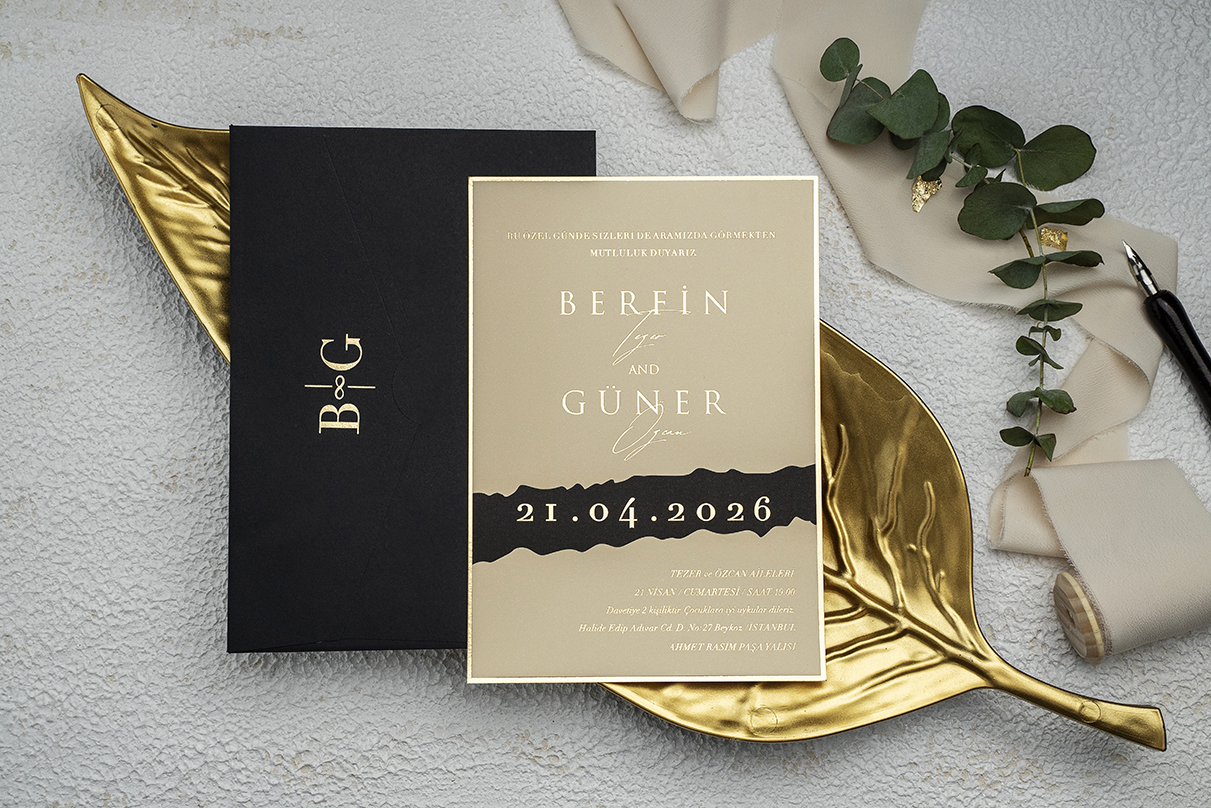 Erdem Davetiye Ümraniye Düğün Davetiyesi – Model 9281