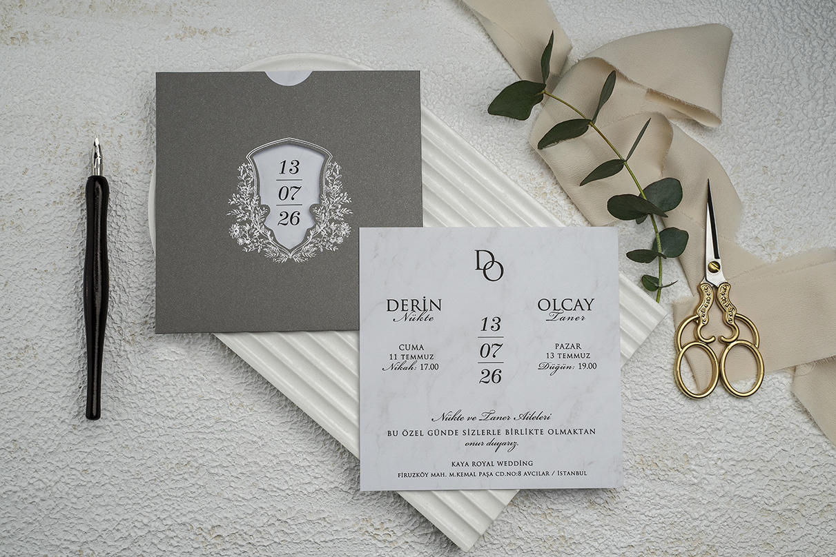 Erdem Davetiye Ümraniye Düğün Davetiyesi – Model 9291