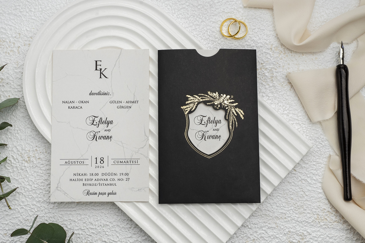 Erdem Davetiye Ümraniye Düğün Davetiyesi – Model 9295