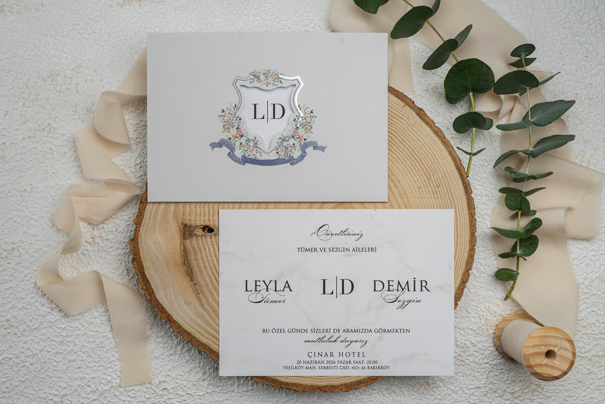 Erdem Davetiye Ümraniye Düğün Davetiyesi – Model 9301