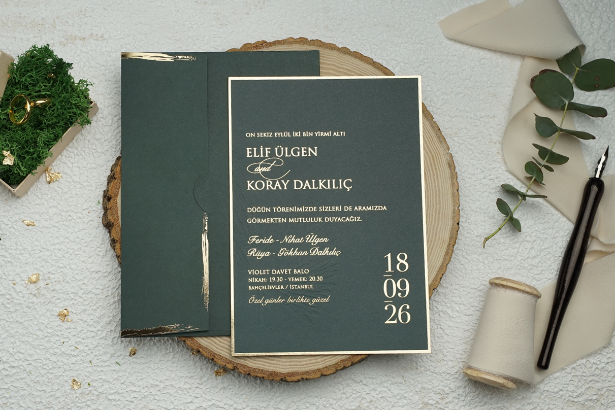 Erdem Davetiye Ümraniye Düğün Davetiyesi – Model 9317