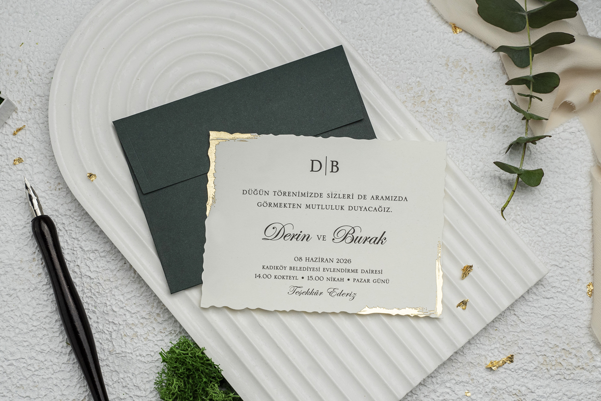 Erdem Davetiye Ümraniye Düğün Davetiyesi – Model 9319
