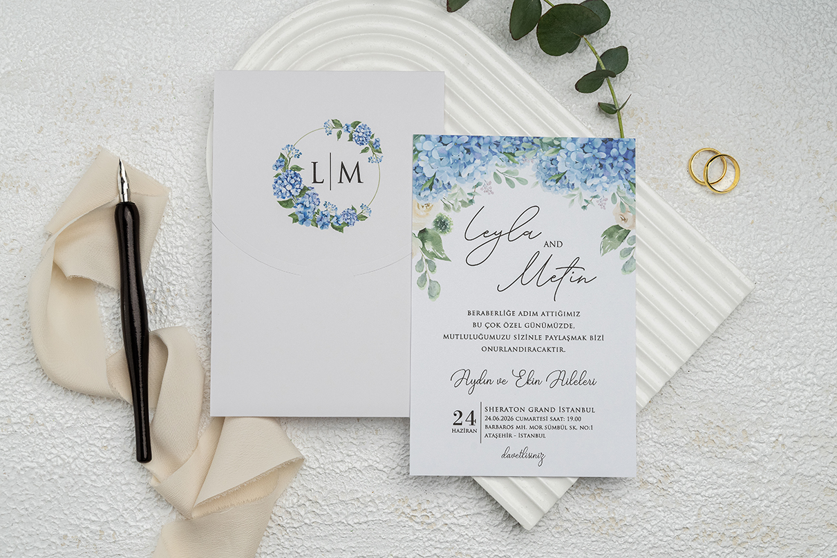 Erdem Davetiye Ümraniye Düğün Davetiyesi – Model 9326