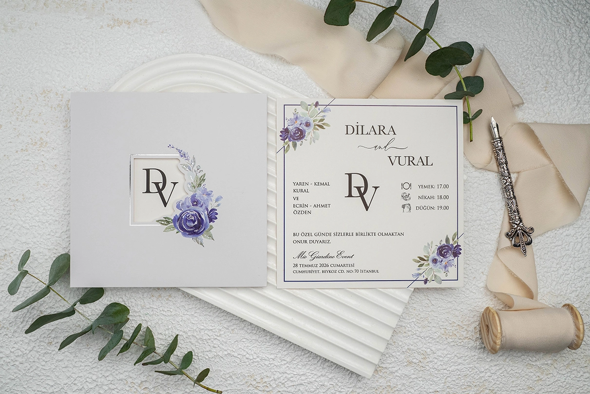 Erdem Davetiye Ümraniye Düğün Davetiyesi – Model 9333