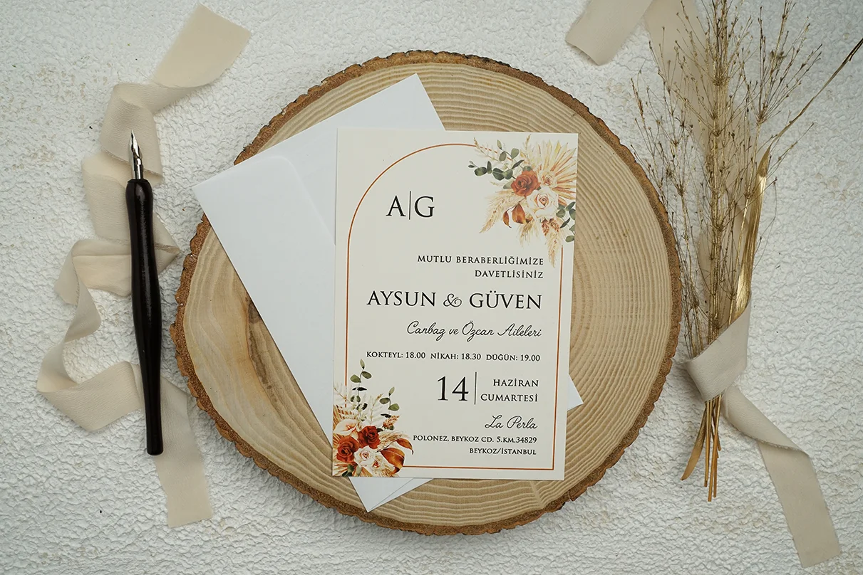 Erdem Davetiye Ümraniye Düğün Davetiyesi – Model 9338
