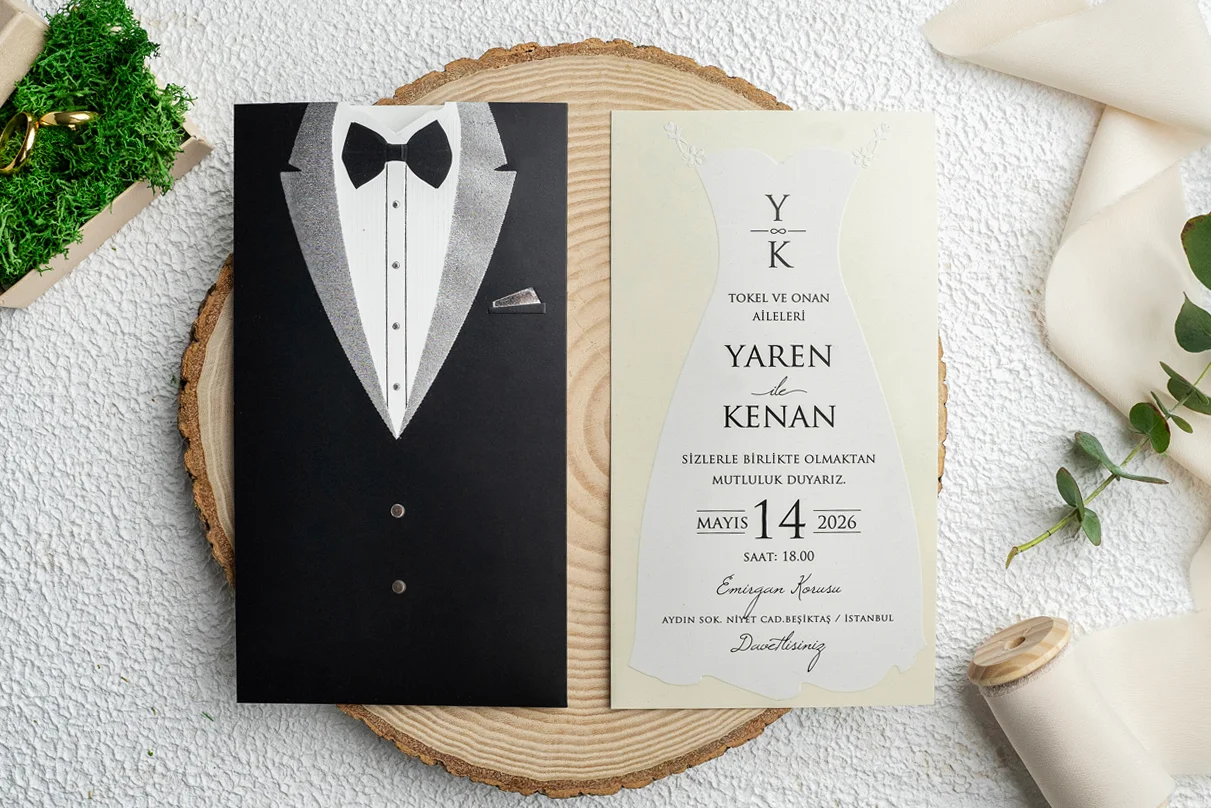 Erdem Davetiye Ümraniye Düğün Davetiyesi – Model 9347