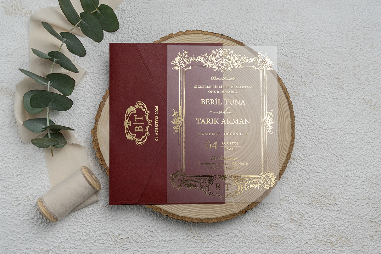 Erdem Davetiye Ümraniye Düğün Davetiyesi – Model 9363