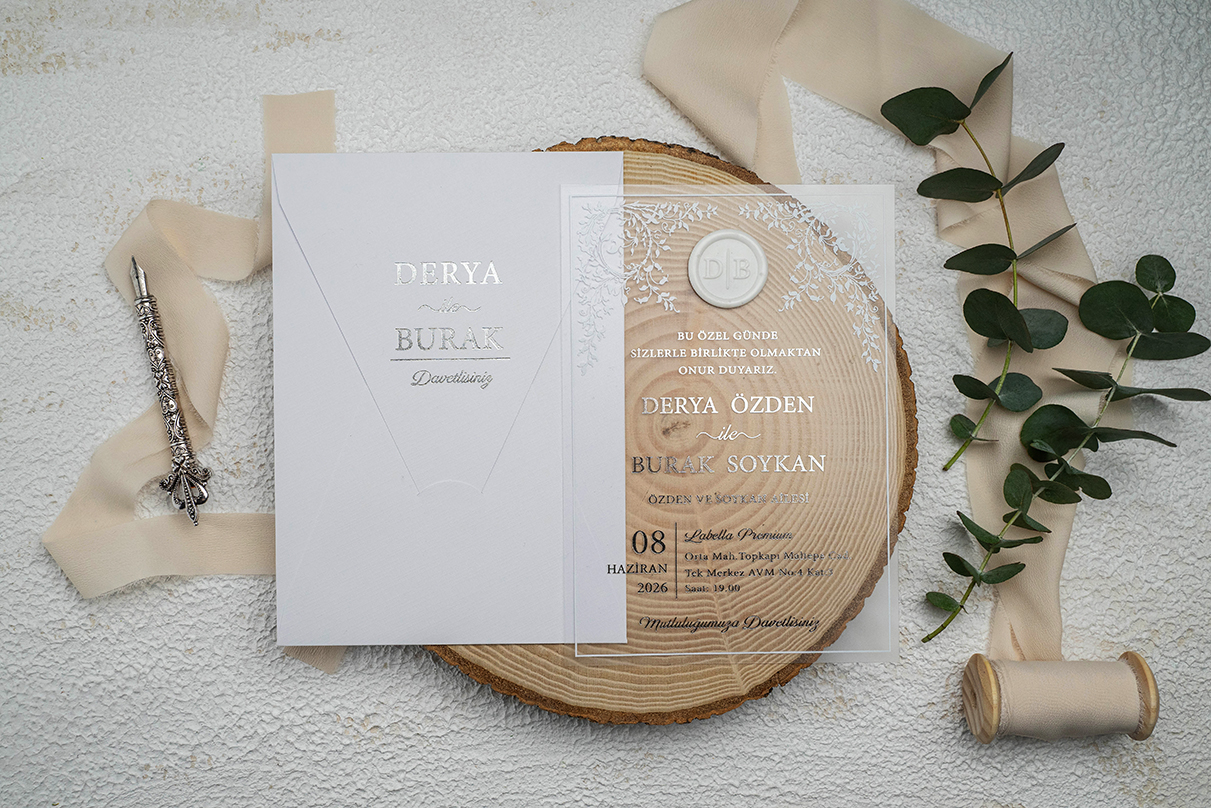 Erdem Davetiye Ümraniye Düğün Davetiyesi – Model 9364