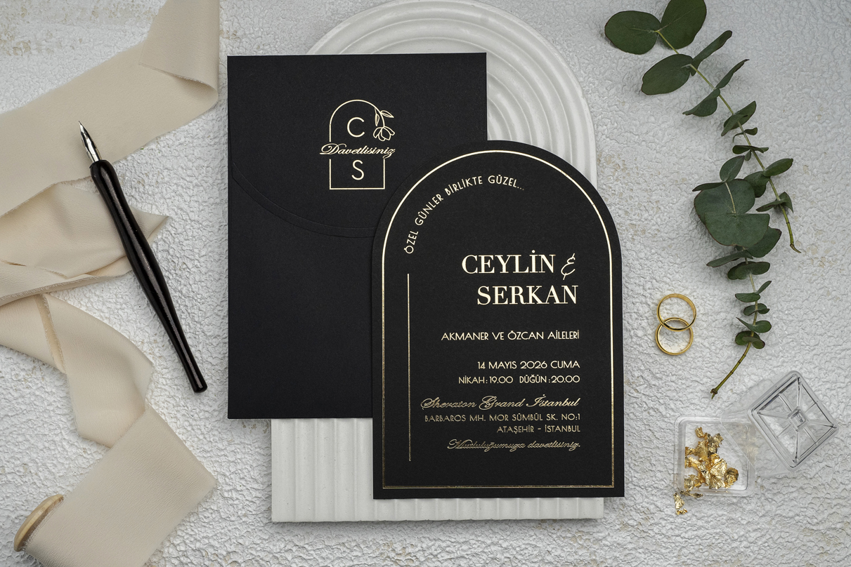 Erdem Davetiye Ümraniye Düğün Davetiyesi – Model 9373