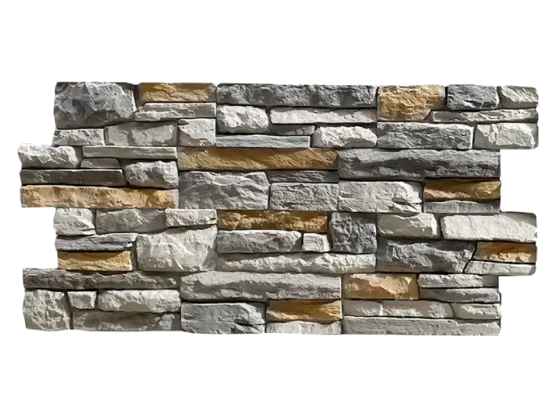 Panel 3D de pared XL PU Ardesia Sandstone Grey sin juntas - Para interior/exterior - 114,5x58x3cm