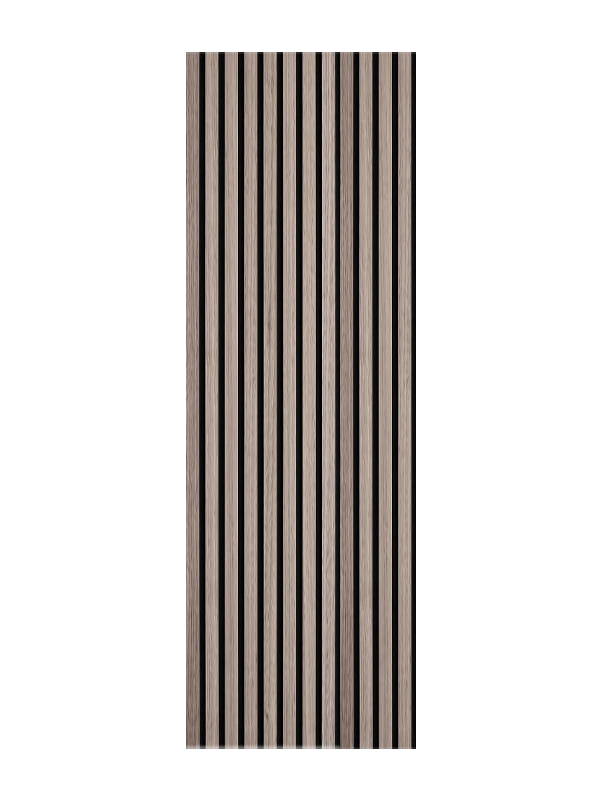 Paneles 3D acústicos MDF de madera roble marrón oscuro 270x60x1,8cm