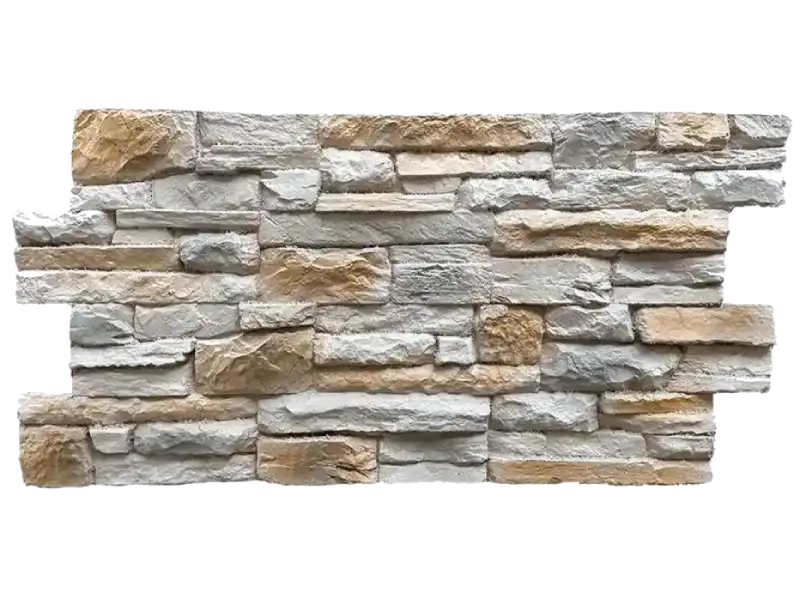 Panel 3D de pared XL PU Ardesia Sandy sin juntas - Para interior/exterior - 116x59x3,5cm
