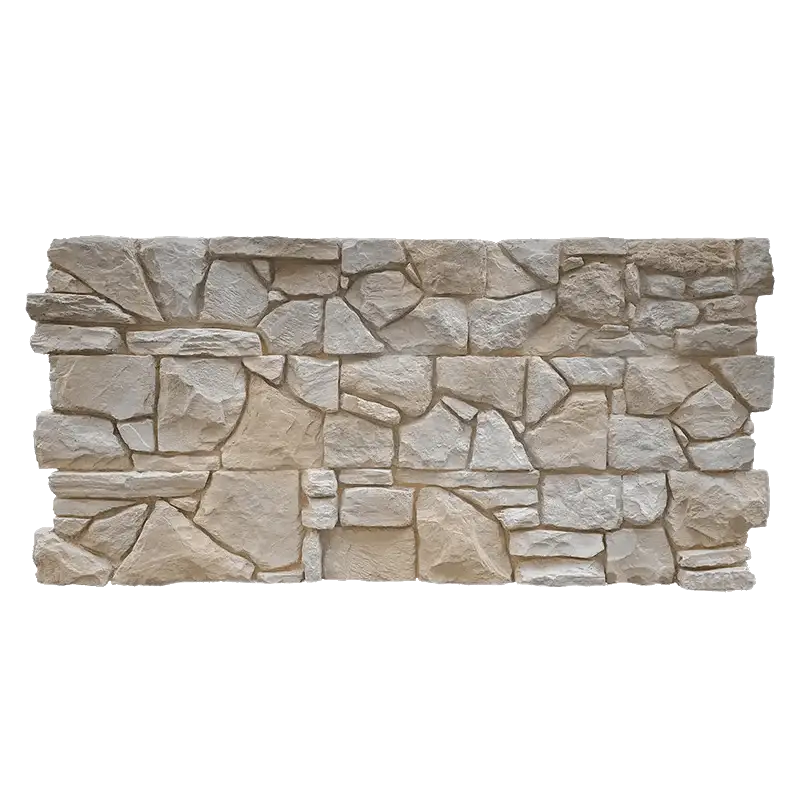 Panel 3D de pared XL PU Pizarra Sandy sin juntas - Para interior/exterior - 123x57x4cm