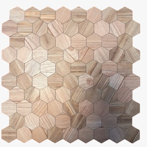 Mosaico Autoadhesivo de madera de roble  30,5x30,5x0,4cm