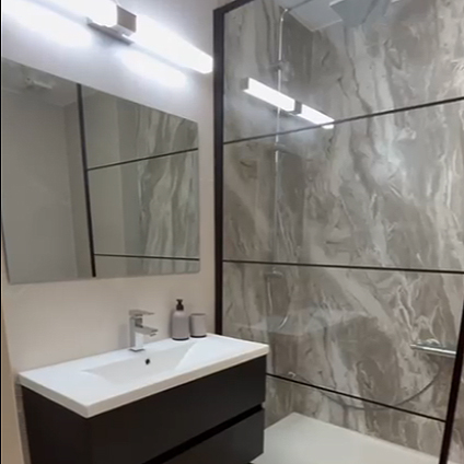 Panel SPC de Pared de losa de mármol Yuba Stone 260x120x0,35cm