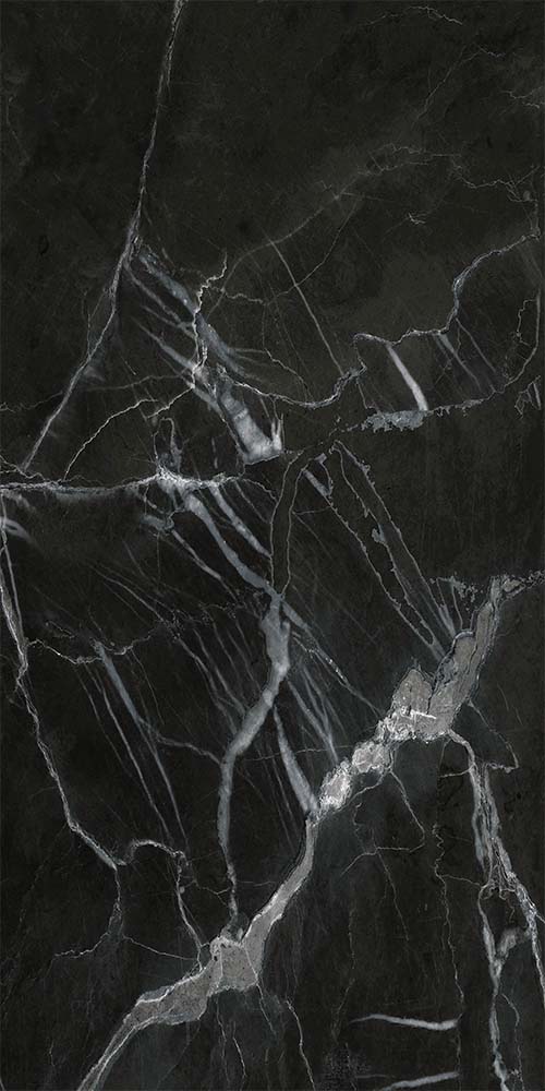 Panel SPC de pared de losa de mármol black streak 260x120x0,35cm