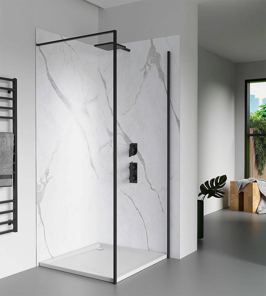 Panel SPC de pared de losa de mármol Carrara Apolo Matt White 260x120x0,35cm