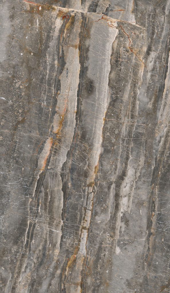 Panel SPC de pared de losa de mármol Géminis Granite Matte Dark Stone 260x120x0,35cm