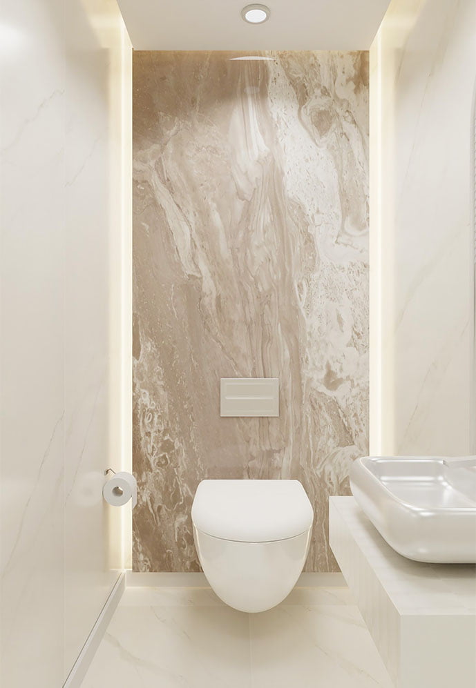 Panel SPC de Pared de losa de mármol Yuba Stone 260x120x0,35cm