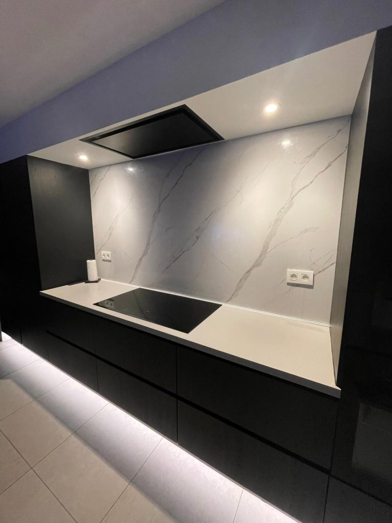 Panel PVC de pared de losa de mármol Calacatta Statuario 260x120x0,30cm