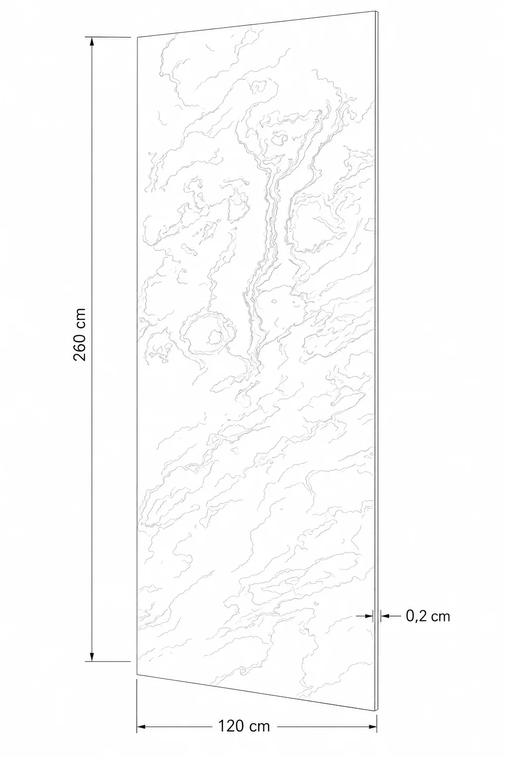 Panel de piedra natural forestal 260x120x0,2cm