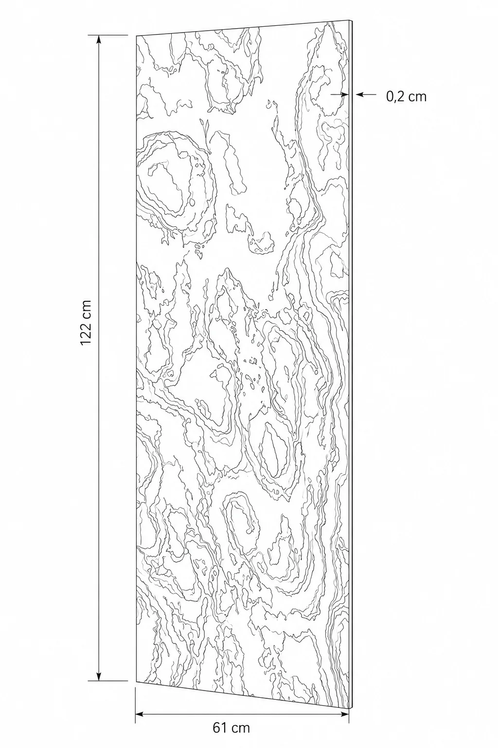 Panel de piedra natural primavera rústico-122x61x0,2cm