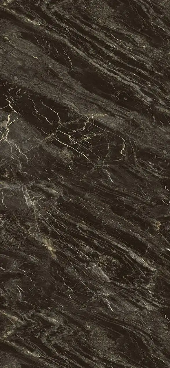 Panel SPC de pared de losa de mármol Rosseta Stone Matt Black 260x120x0,35cm