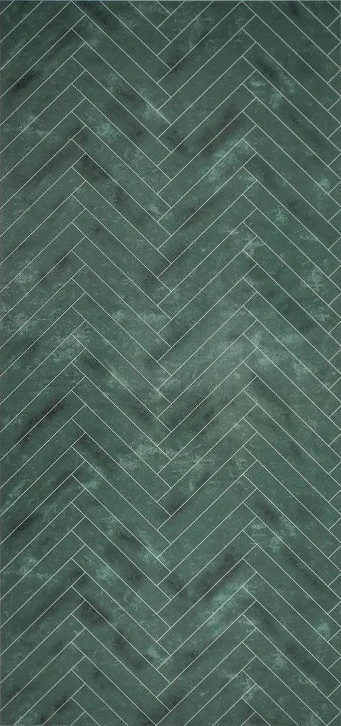 Panel SPC de pared de losa de mármol espiga verde 260x120x0,35cm