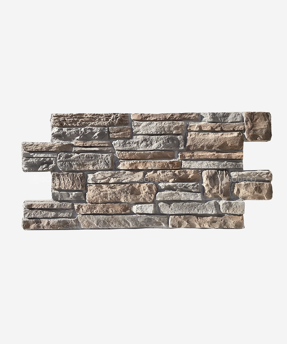 Taş Görünümlü 3d Poliüretan Duvar Paneli - Piedra Marron